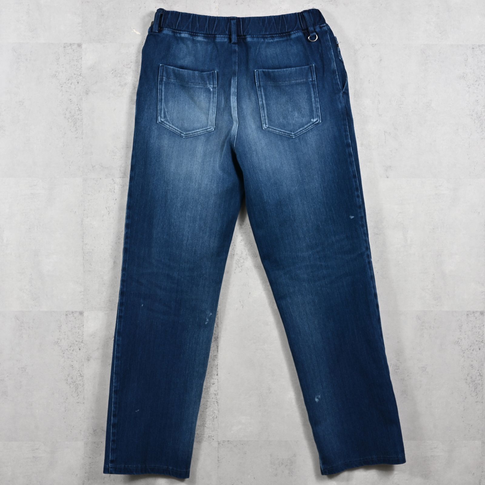 DENIM JERSEY WIDE PT / RC39-ST-016WTD / ライトオンスデニムジャージ ワイドパンツ / ダークインディゴ (2月中旬入荷予定)