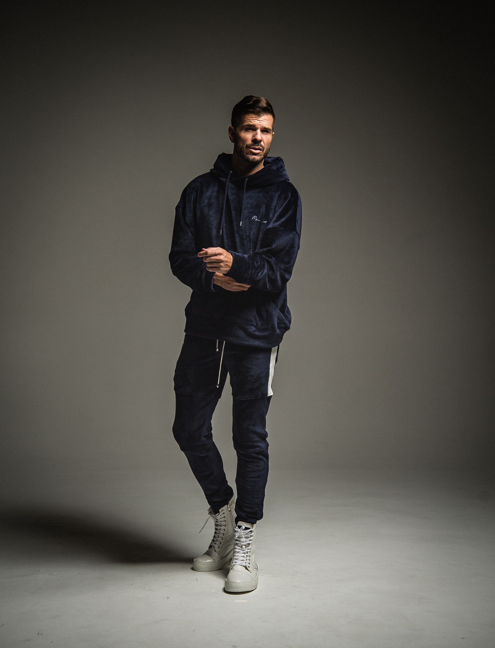 DOUBLE VELOURS FLEECE LOOSE HOODIE / RC22-C-006 / ベロアフリースパーカー