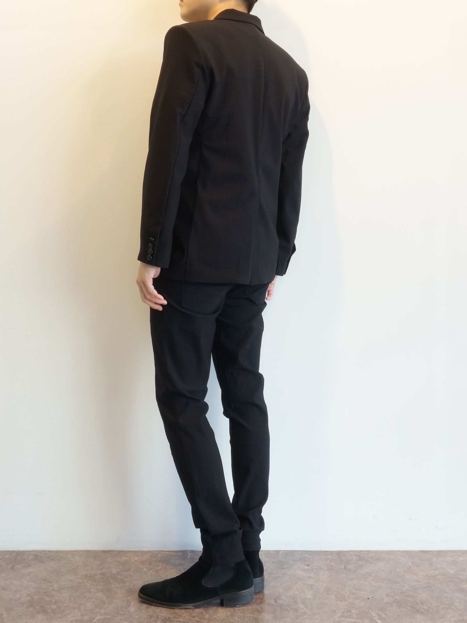 RIP ALBERT JACKET / RC25-JK-002 / リップルテーラードジャケット / ブラック