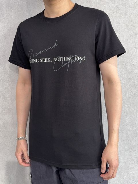 NSNF BASIC TEE / RC35-T-003 / メッセージロゴジャストTシャツ / ブラック