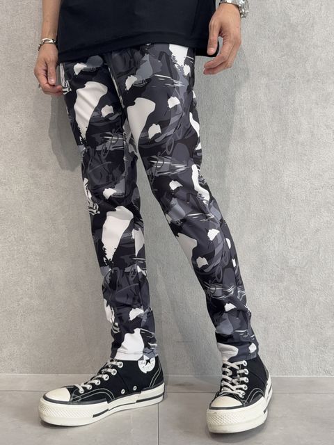 CHRIS EASY TUCK PANTS / RC29-ST-016T / カモ柄イージータックパンツ / ブラックカモフラ