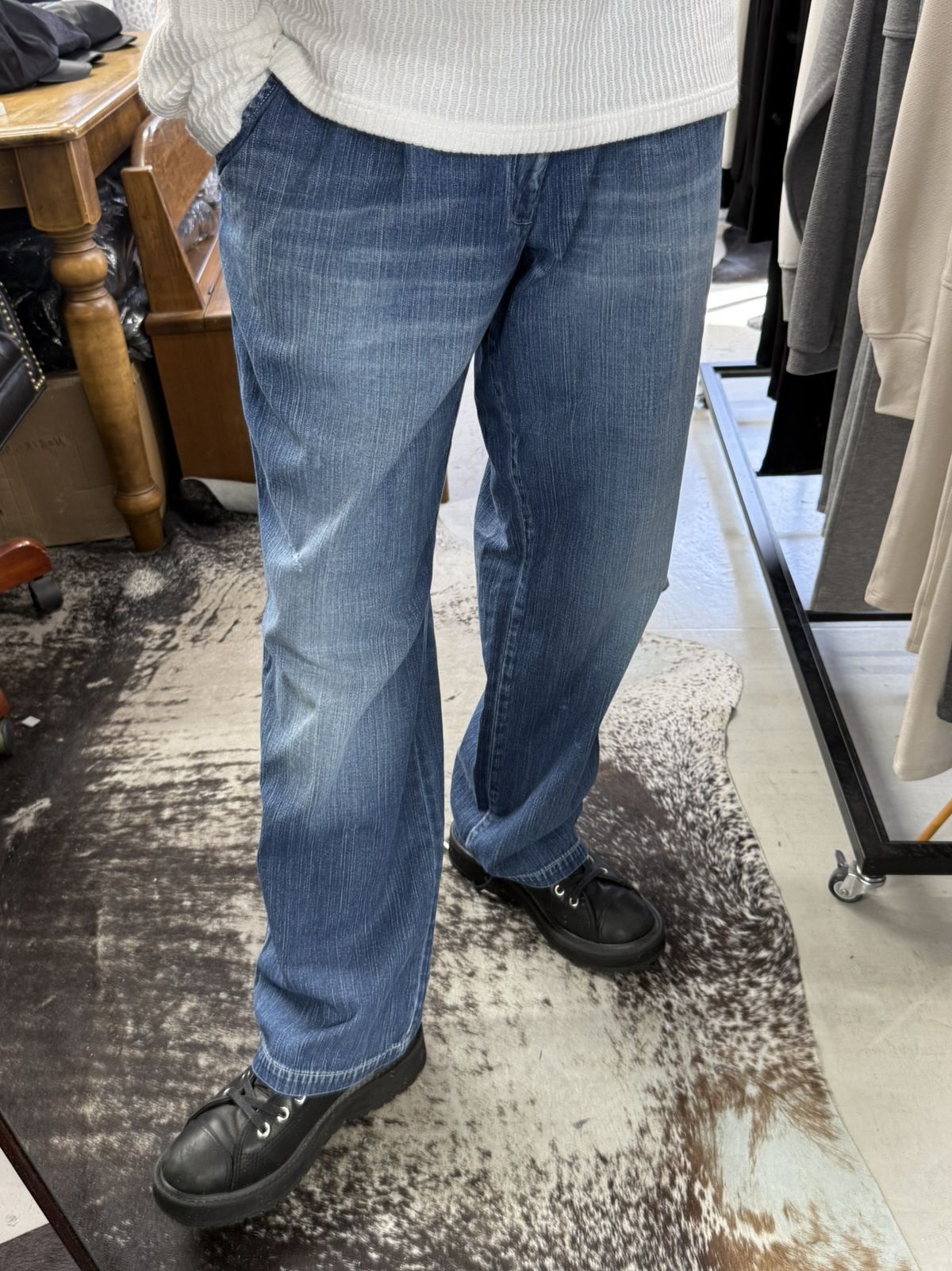 WK PT / RC41-ST-042 / ワンタックワークデニムパンツ / インディゴユーズド (8月中旬入荷予定)
