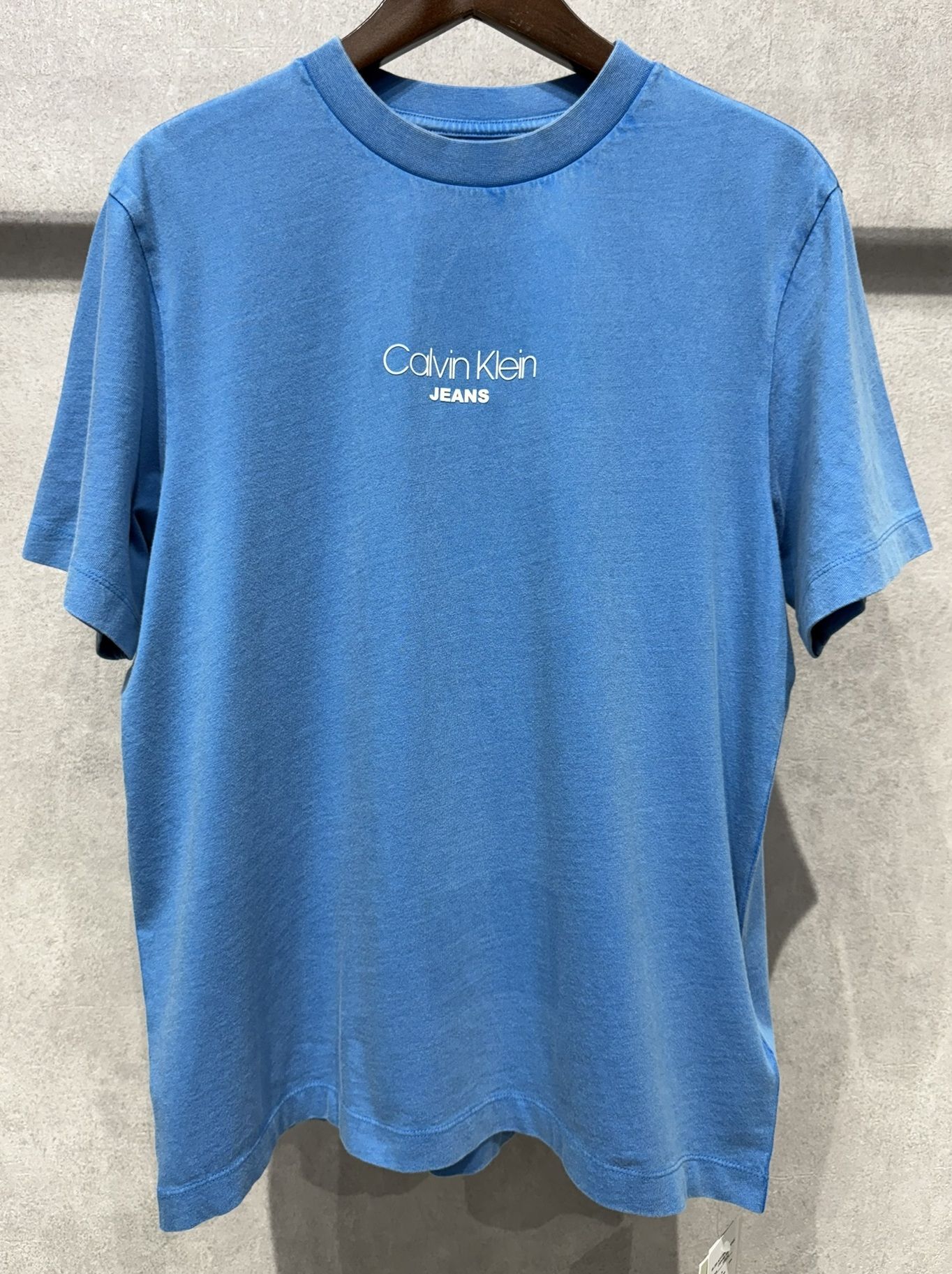 ショートスリーブ 20sアシッドウォッシュグラフィッククルーネックTシャツ / 4RB824G / CFM(ブルー)