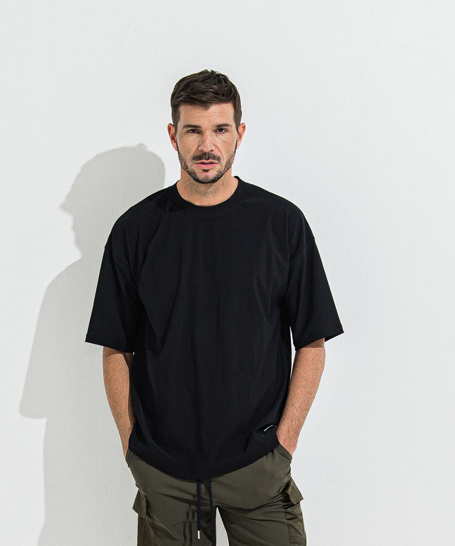 OX JERSEY OVER TEE / RC36-T-005 / オックスジャージービッグTシャツ / ブラック