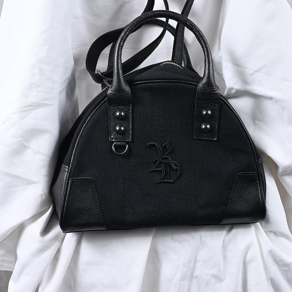 DENIM MINI BOSTON BAG / RC41-BAG-002RD / デニムミニボストンショルダーバッグ / ブラック (8月下旬入荷予定)