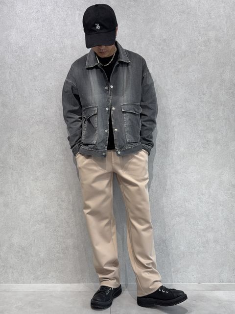 デニムフライトジャケットで新作コーデ