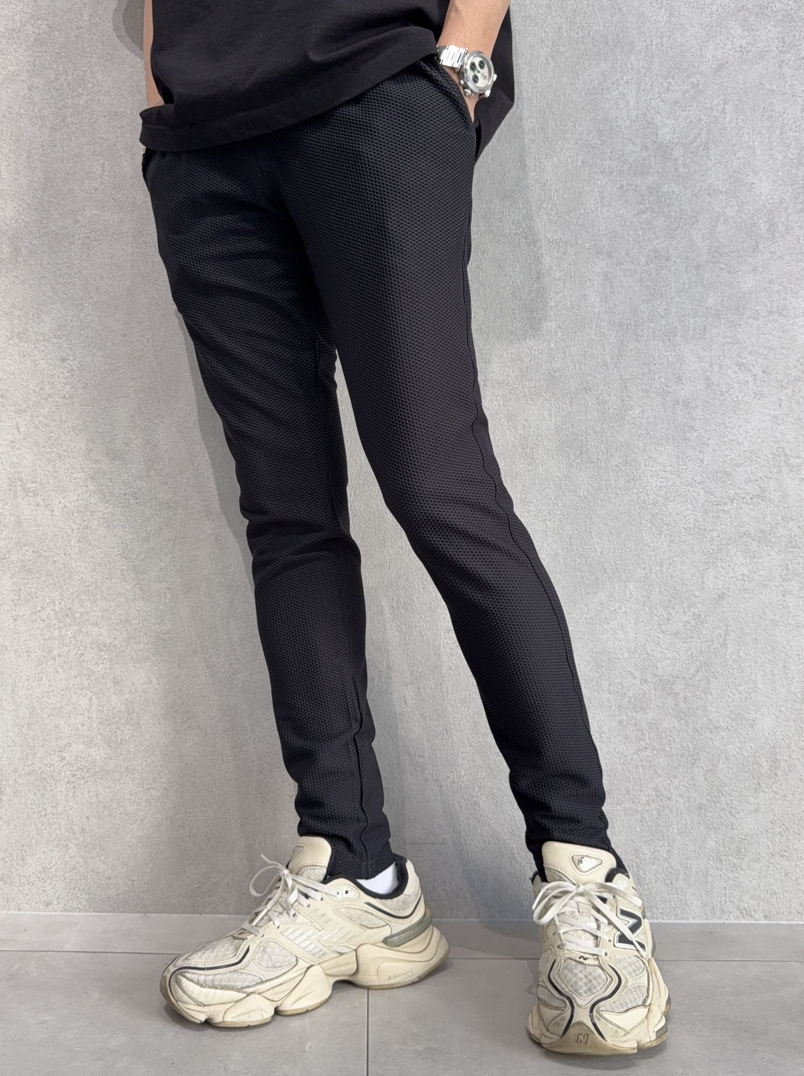 CHRIS EASY TUCK PANTS / RC40-ST-016T / イージータックパンツ / メッシュブラック