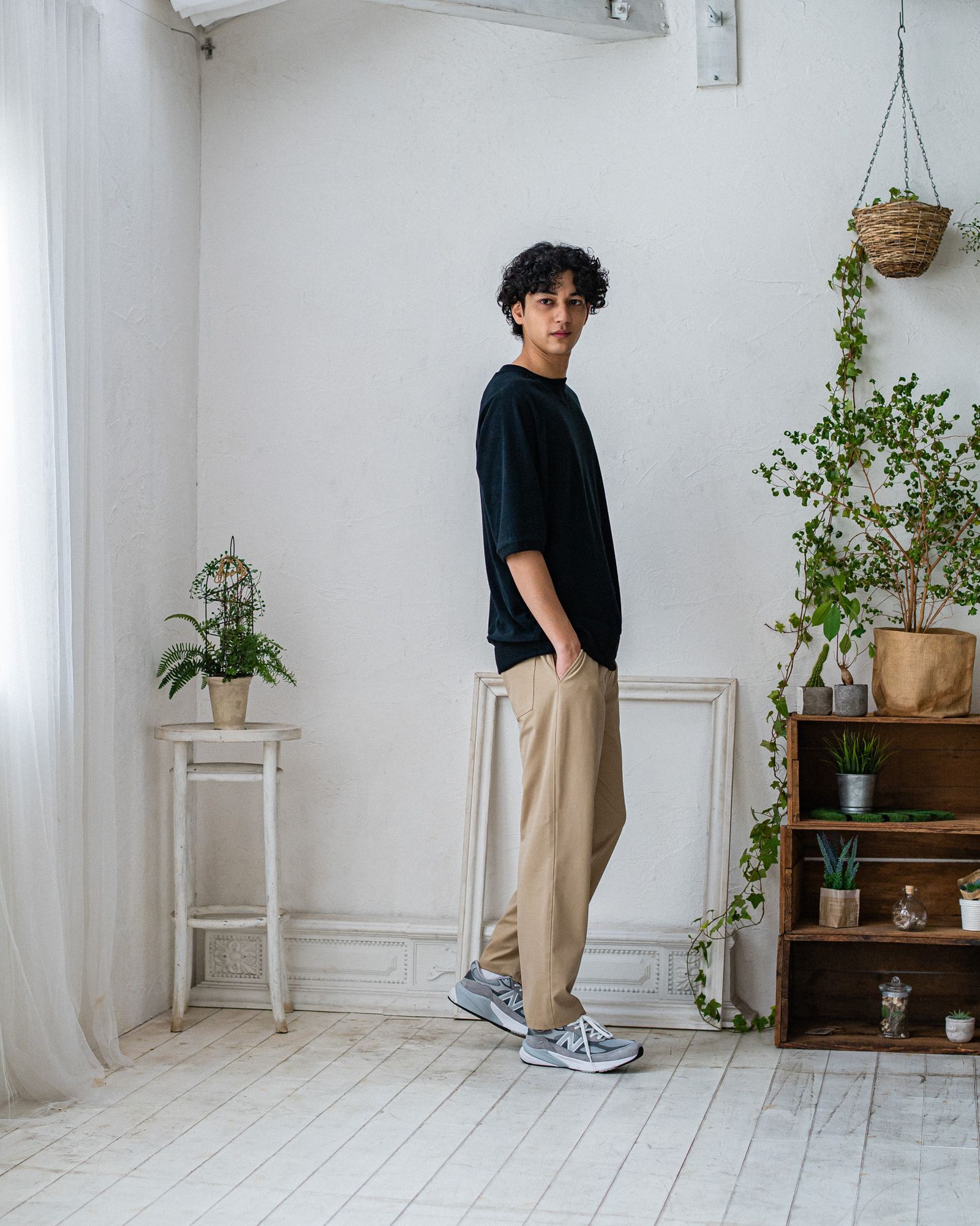 CHRIS EASY WIDE TUCK PANTS / RC32-ST-016WT / ワイドタックパンツ / ベージュ