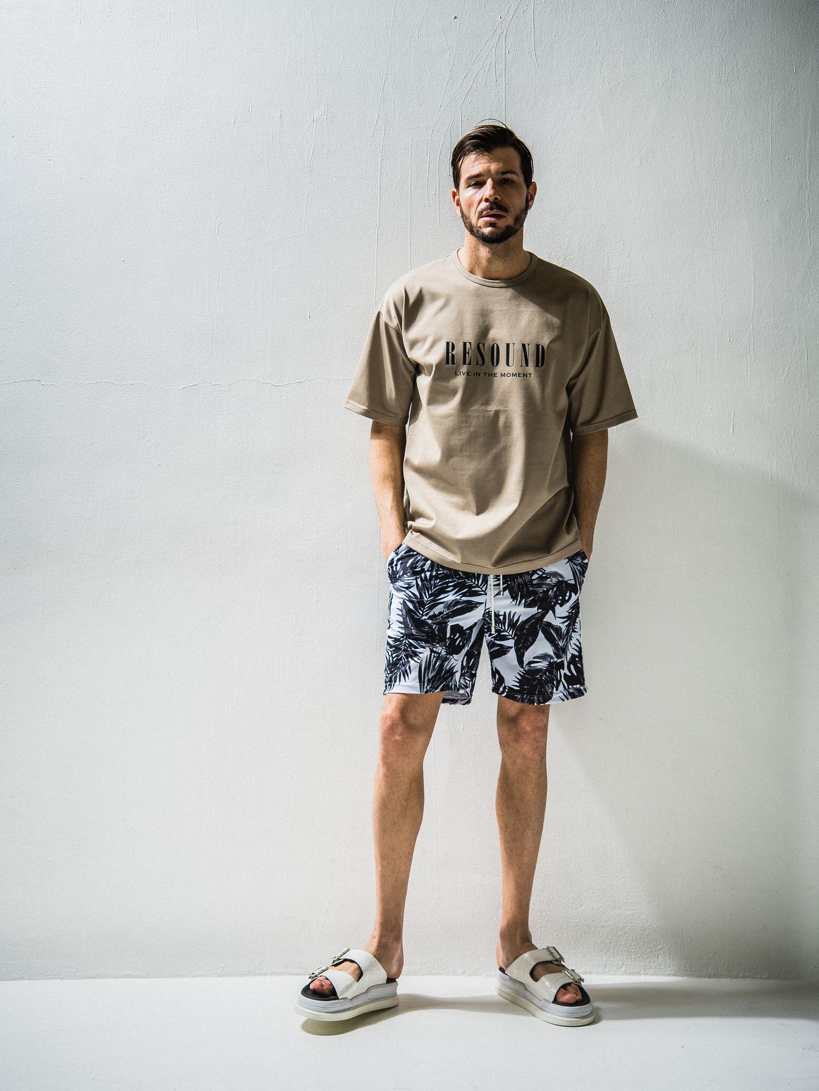 LEAF RUSH SHORTS / RC24-HP-003 / ラッシュガードハーフパンツ ※