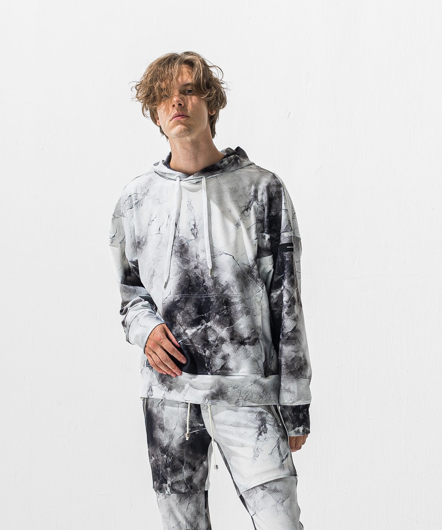 OVER HOODIE / RC42-C-011 / プルオーバーパーカー / マーブルホワイト (1月上旬入荷予定)