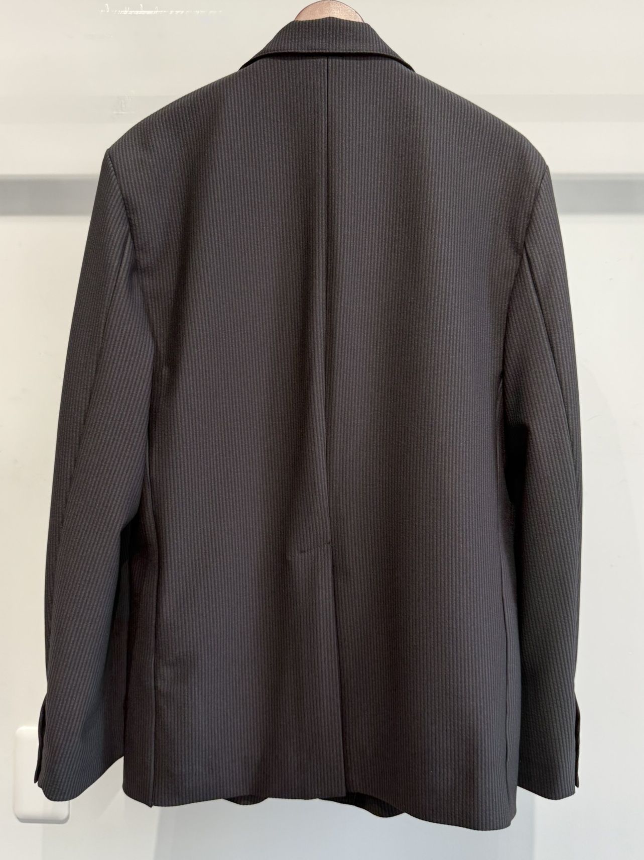 GARY JACKET / RC35-JK-001 / タイトフィットテーラードジャケット / シアサッカーブラック