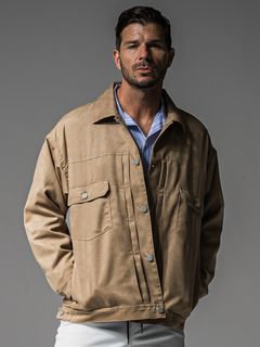 LEATHER OVER 2ND G / RC37-JK-005 / スエードエコレザー2ND型Gジャン / ベージュ (9月中旬入荷予定)