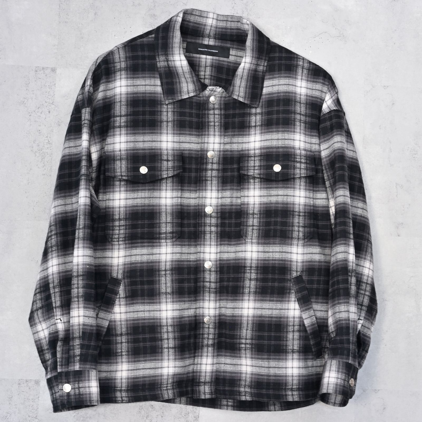 OLD SLABL CHECK JK / RC42-JK-005 / チェックCPOジャケット / ブラック (12月下旬入荷予定)