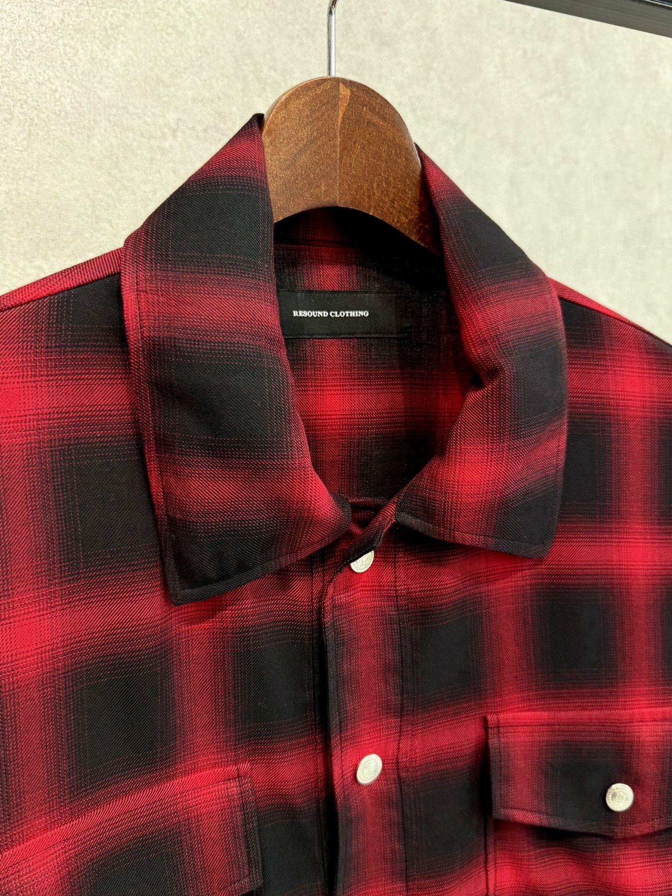 50S CHECK JK / RC39-JK-007C / チェックシャツジャケット / レッド