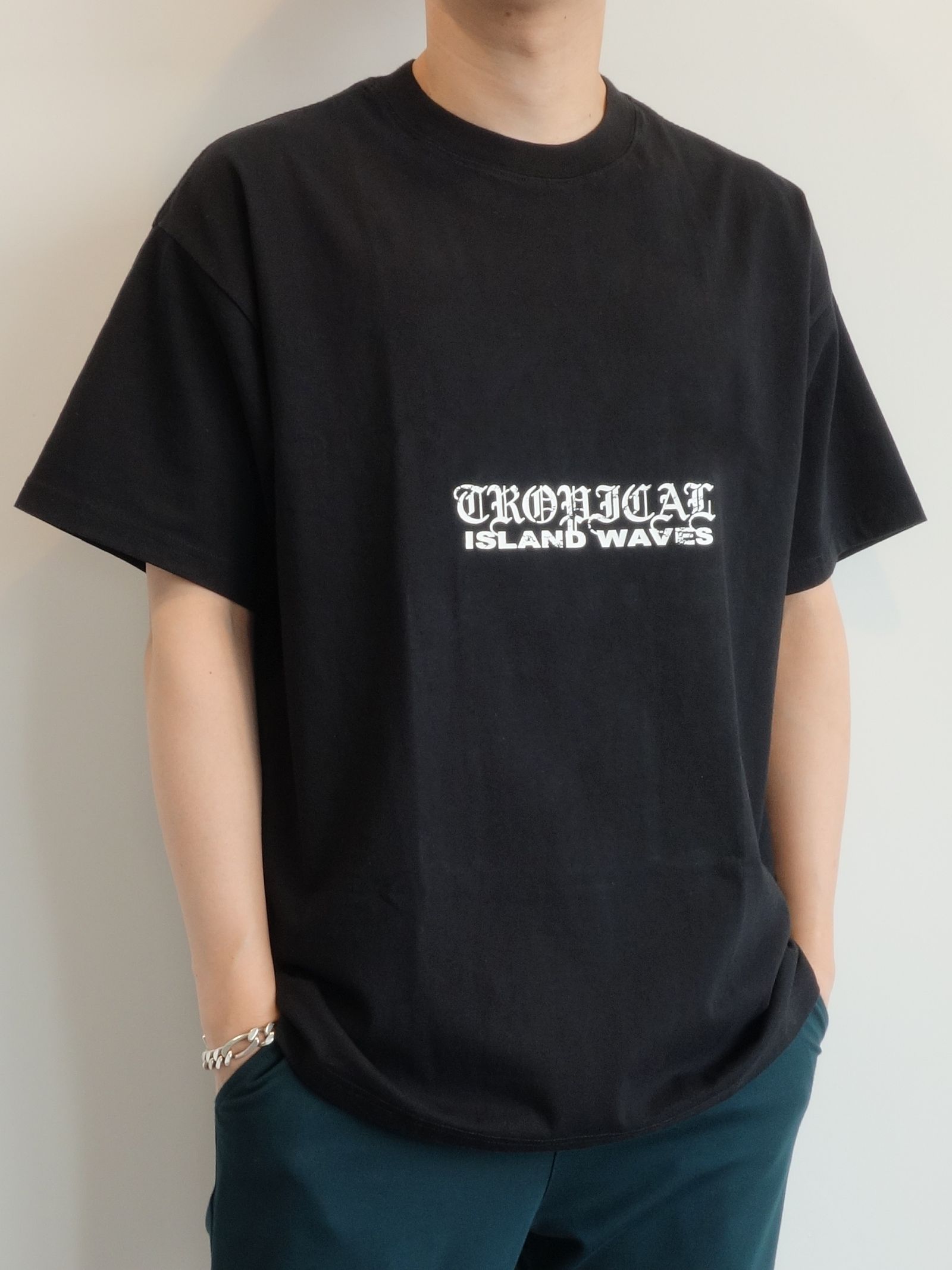ISLAND WAVES RELAXED TEE / SLA-M2825TE / ビッグTシャツ