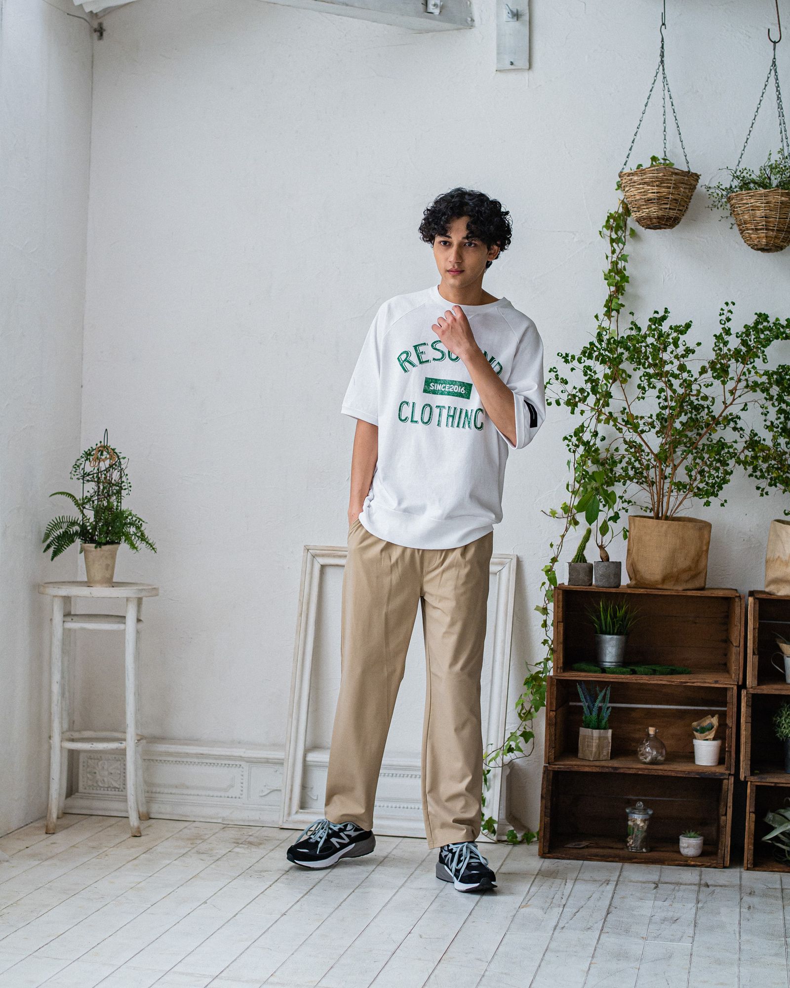 CHRIS EASY WIDE TUCK PANTS / RC32-ST-016WT / ワイドタックパンツ / ベージュ