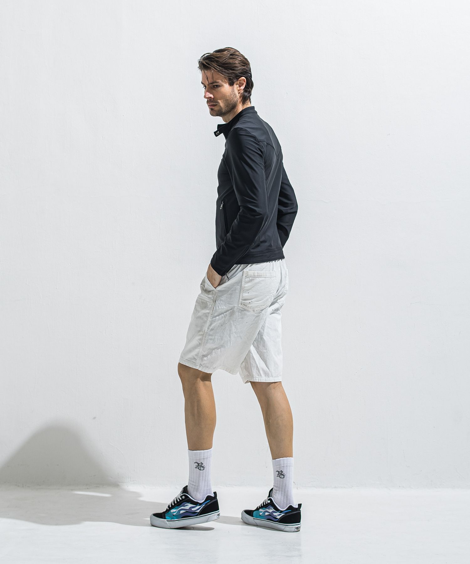 RUSH SB RIDERS / RC40-JK-001 / ラッシュガードシングルライダース / ブラック (5月下旬入荷予定)