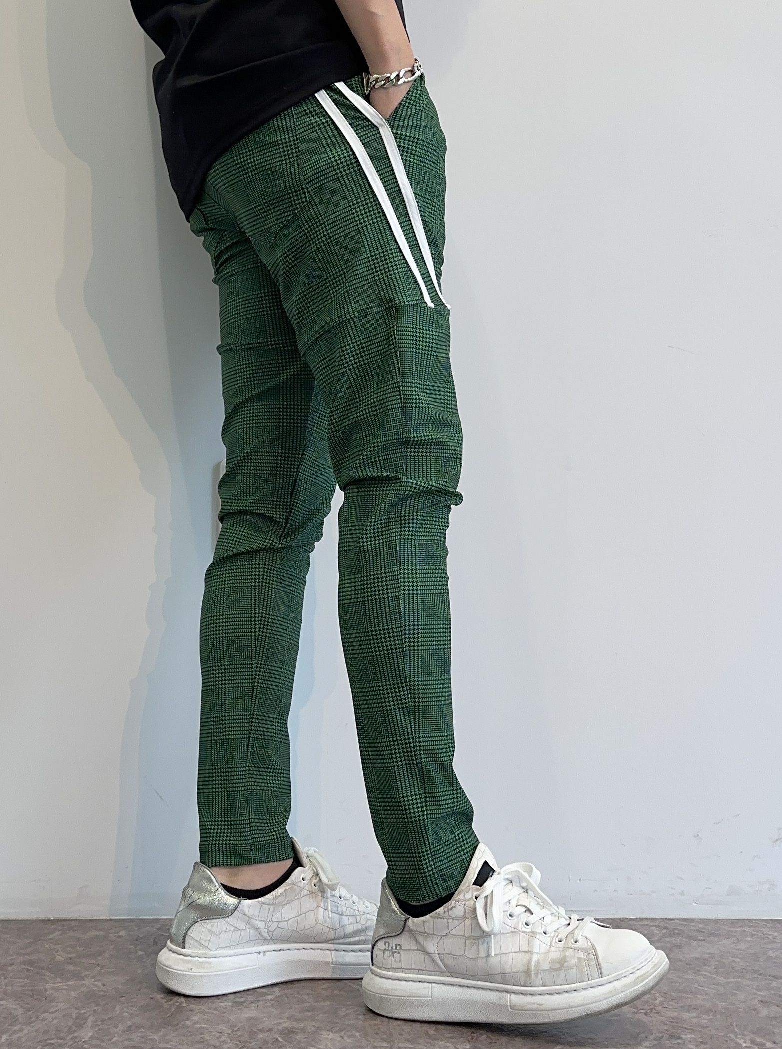 TYLER LINE PANTS / RC28-ST-026 / イージーラインパンツ / グレンチェックグリーン