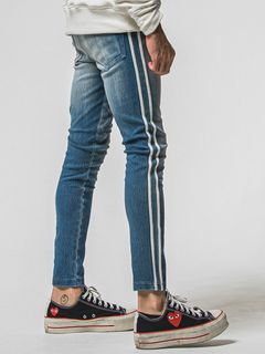 EX DENIM JERSEY BLIND LINE PT / RC38-ST-008D / デニムジャージラインパンツ / ライトインディゴ (1月上旬入荷予定)