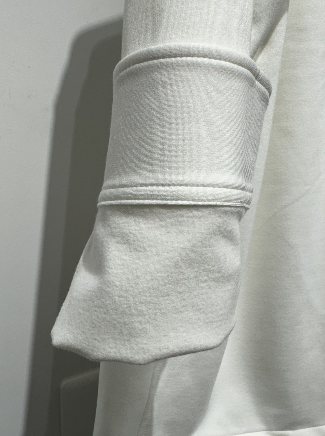 PULLOVER JERSEY SHIRT / RC34-SH-002 / 裏起毛ハーフジップシャツ / ホワイト