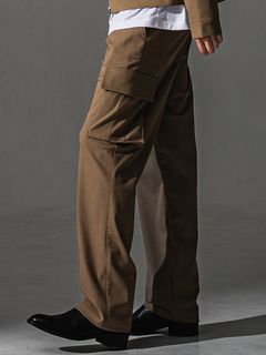 HEAD CARGO / RC41-ST-043 / カーゴセミワイドタックパンツ / ブラウン (8月中旬入荷予定)