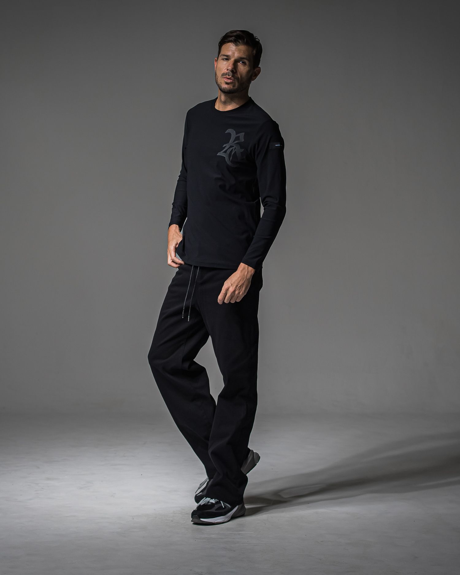 KING DENIM JERSEY / BASIC-ST-005 / デニムジャージ バギーワイドパンツ / ブラック