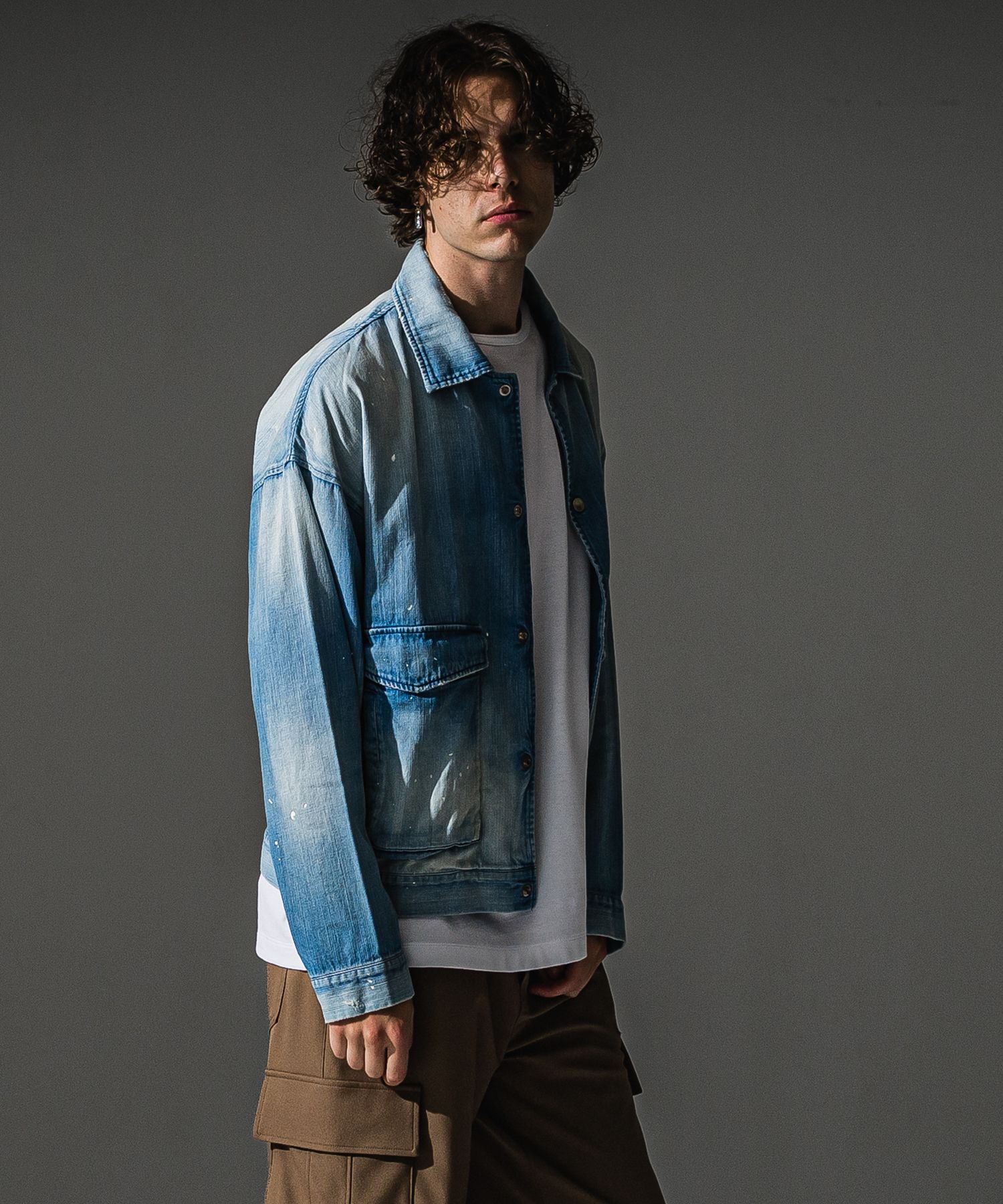 LDENIM AG FLIGHT JACKET / RC41-JK-001 / デニムフライトジャケット / ライトインディゴ (8月中旬入荷予定)