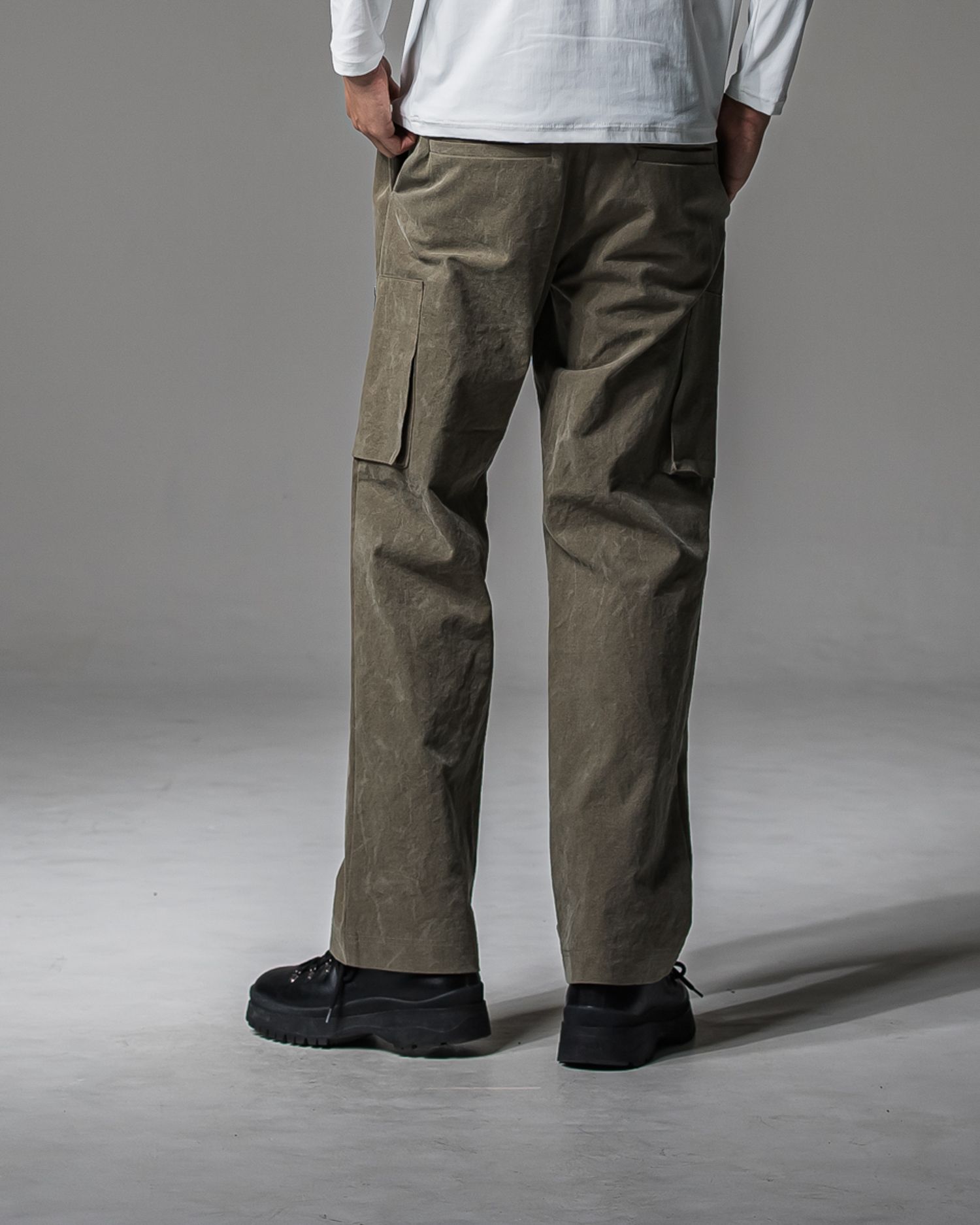 DAVID CARGO PANTS / RC37-ST-040 / ミリタリーワイドカーゴパンツ / ヴィンテージカーキ