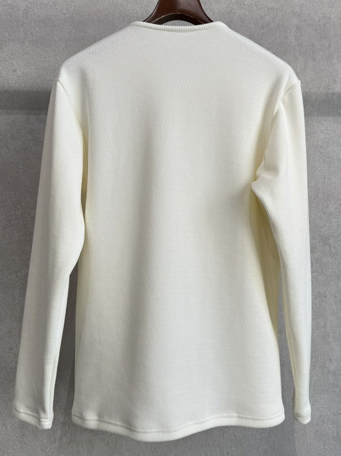 VELOURS FLEECE THERMAL HENRY / RC38-C-003 / 裏起毛サーマルヘンリーネックロングTシャツ / ホワイト