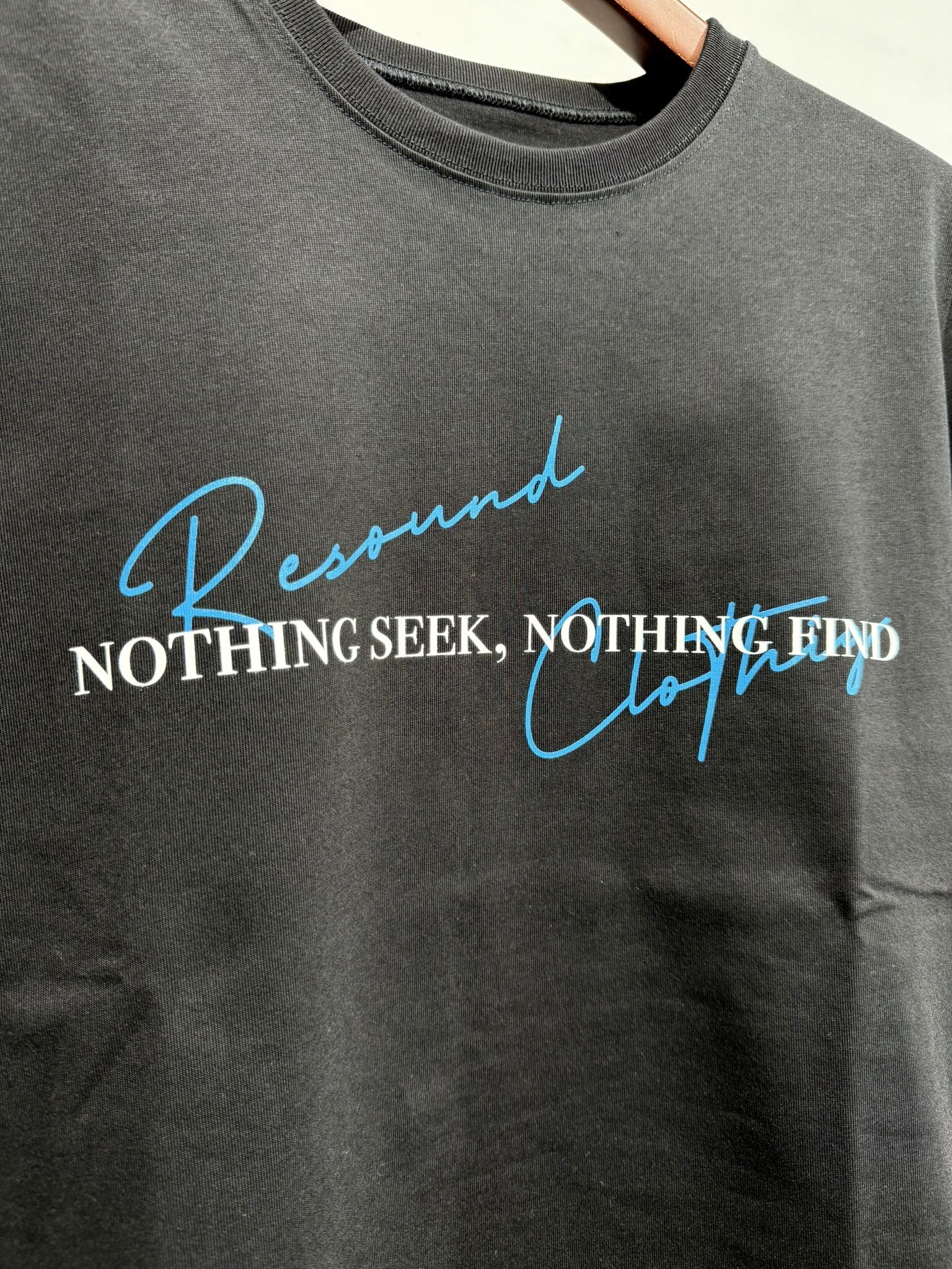 NSNF LONGSLEEVE TEE / RC35-T-009 / メッセージロゴ長袖Tシャツ / ブラック