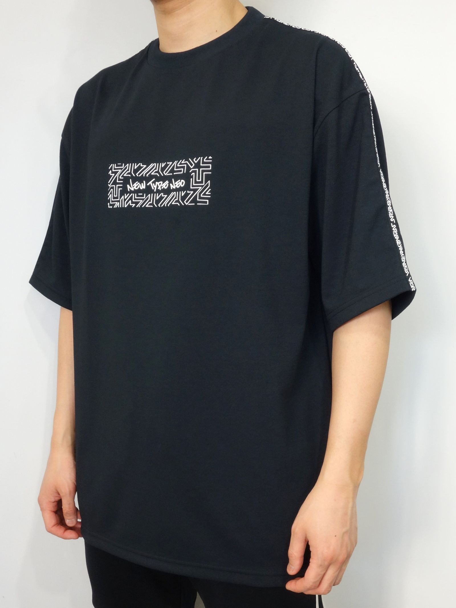 SY32 by SWEET YEARS - WIDE SILHOUETTE TAPE TEE / 11025NT / ビッグT