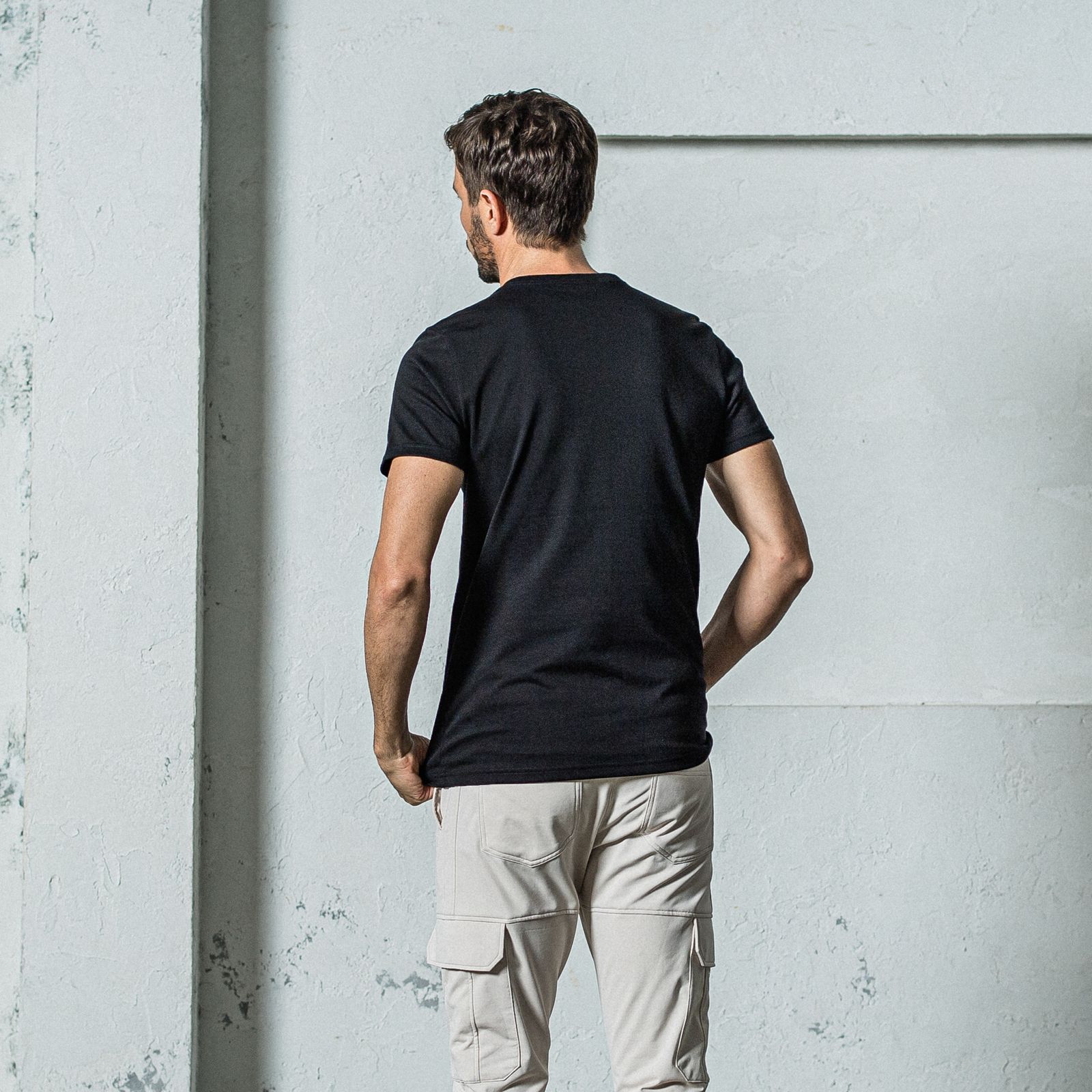 NSNF BASIC TEE / RC35-T-003 / メッセージロゴジャストTシャツ / ブラック