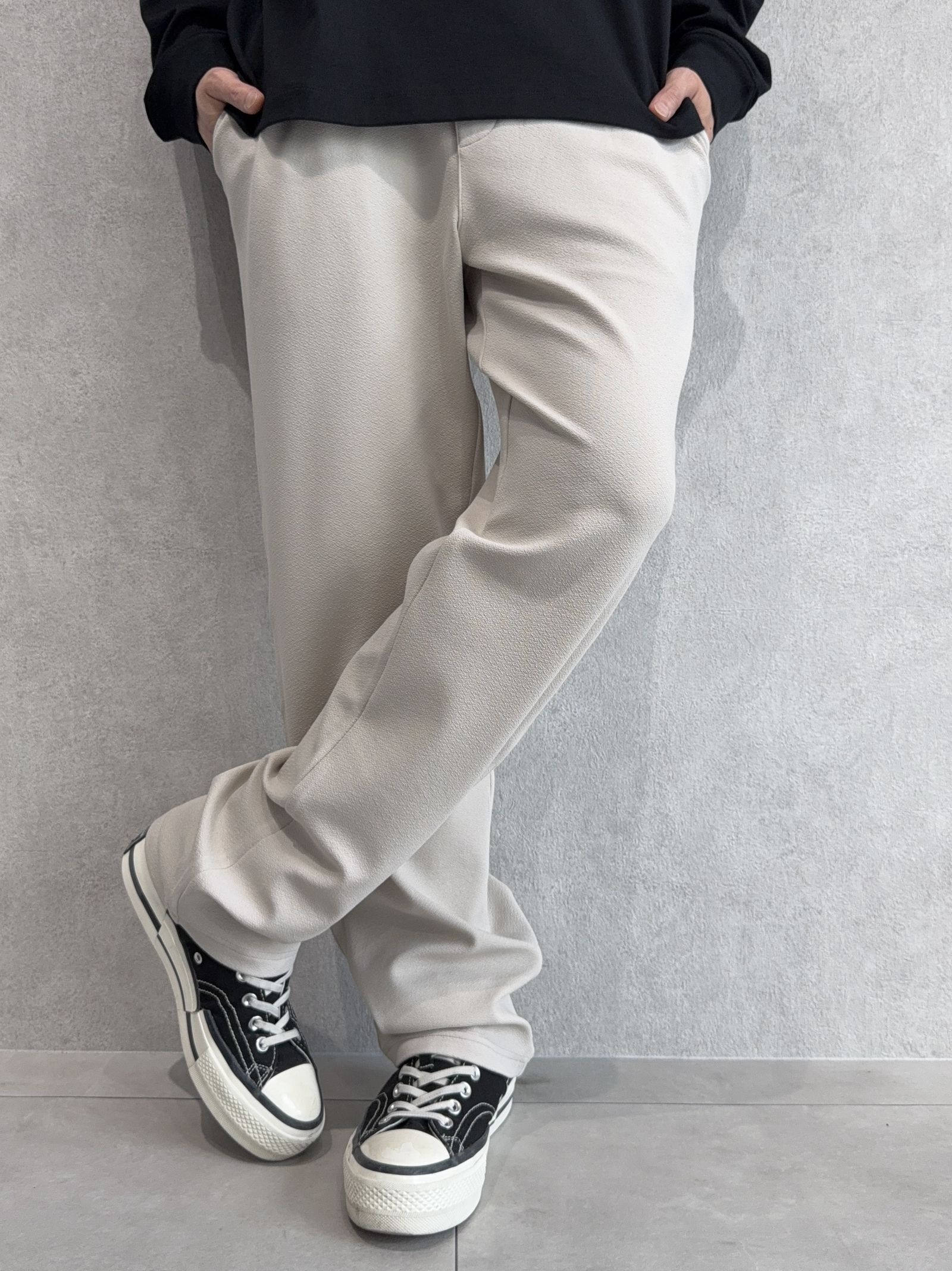 CHRIS EASY WIDE TUCK PANTS / RC41-ST-016WT / セミワイドタックパンツ / ブリスターベージュ
