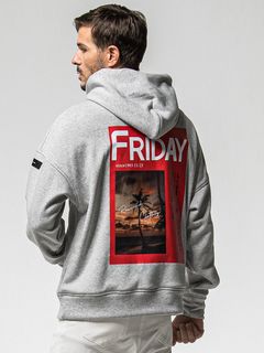 【FRIDAYコラボ】 FRIDAY OLD COVER VELOURS FLEECE TRAINER / RCF1-C-001 / 裏起毛FRIDAYオールドカバートレーナー / グレー (11月上旬入荷予定)