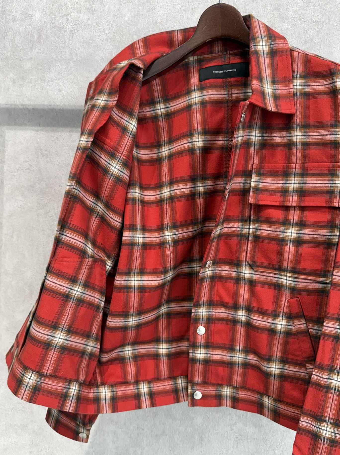 CHECK SHIRT JACKET / RC41-SH-003 / チェックシャツジャケット / レッド