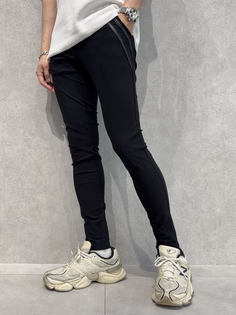 EDGE NYLON PT / BASIC-ST-014 / エッジナイロンラインパンツ / ブラック×ブラック