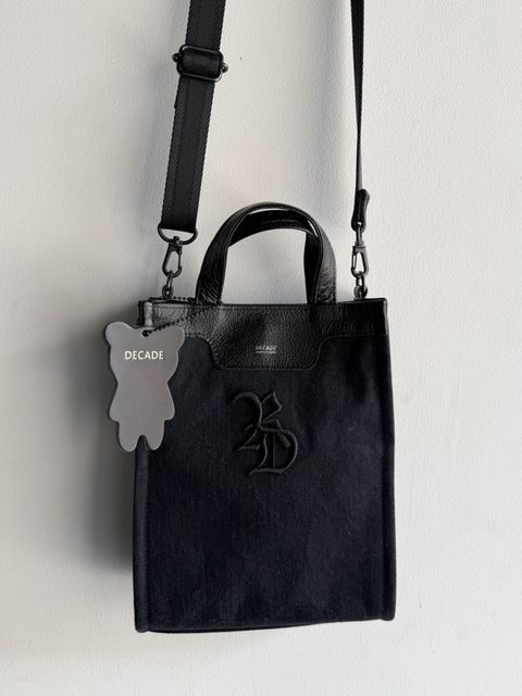 DENIM MINI TOTE BAG / RC41-BAG-001RD / デニムミニトートショルダーバッグ / ブラック (8月下旬入荷予定)