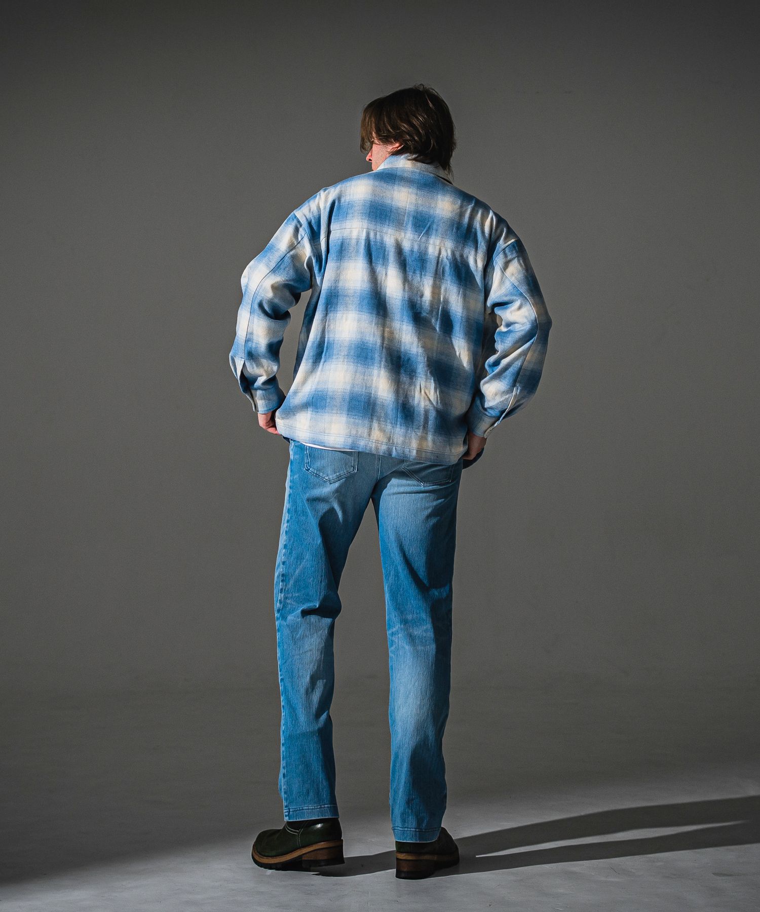 DENIM JERSEY WIDE PT / RC41-ST-016WTD / ライトオンスデニムジャージセミワイドパンツ / ライトインディゴ (8月中旬入荷予定)