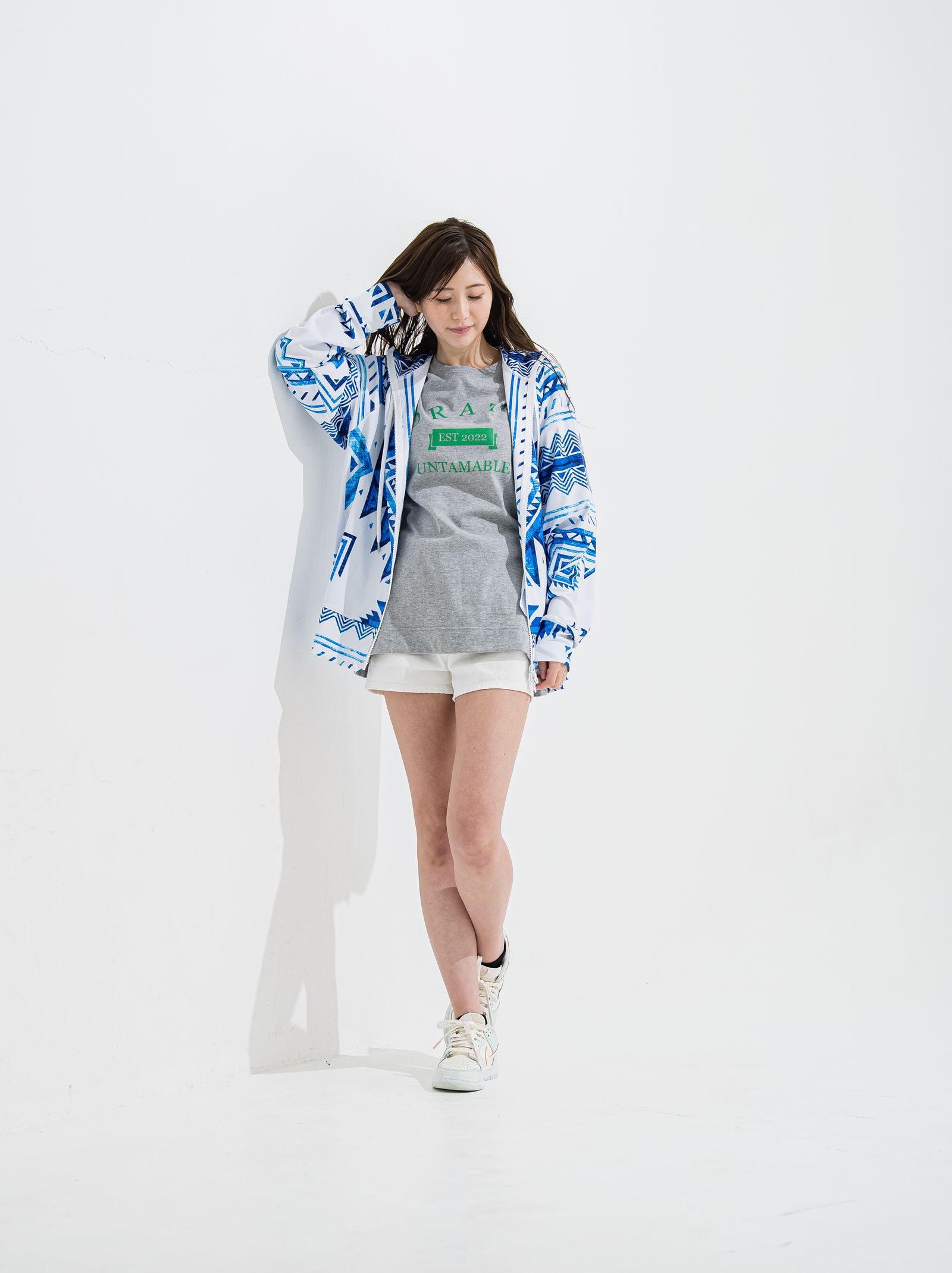 RUSH ZIP HOODIE / OR2-C-002 / ラッシュガードジップパーカー / ネイティヴブルー (6月中旬入荷予定)