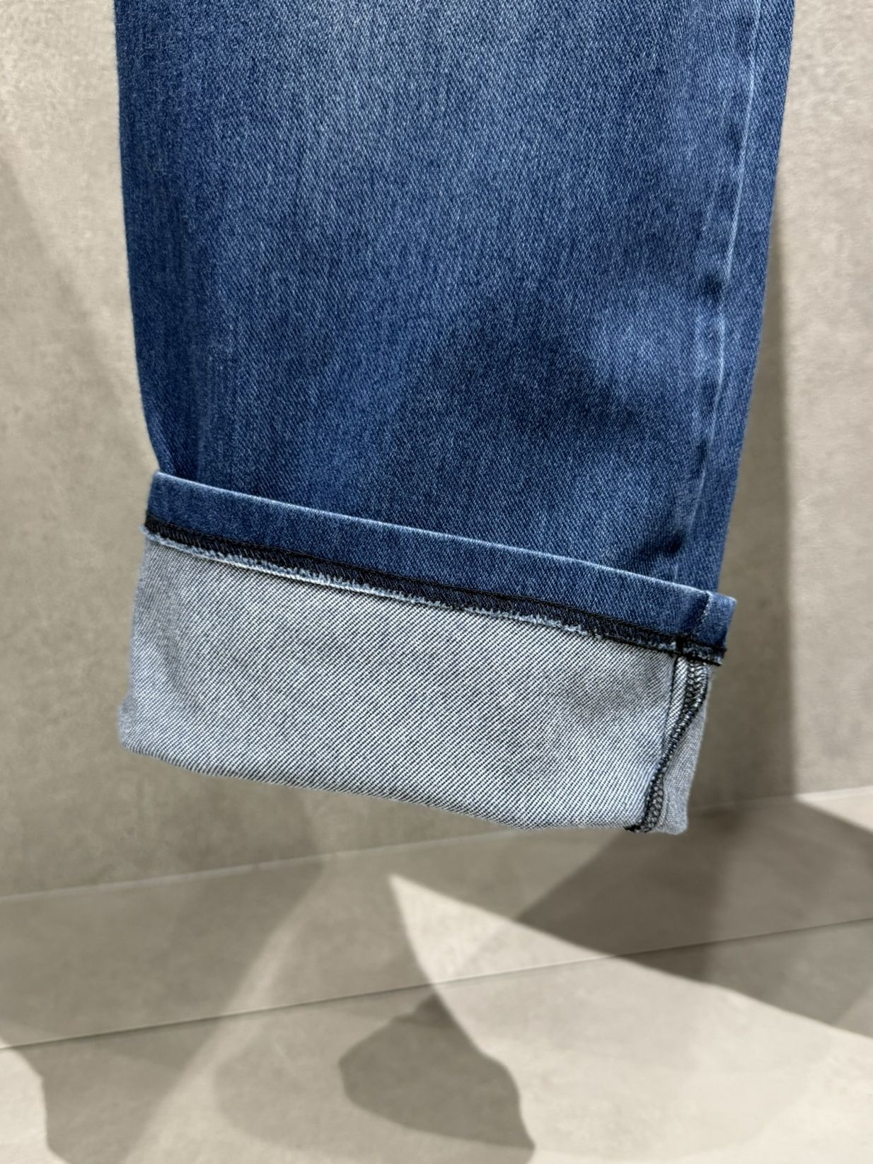 DENIM JERSEY WIDE PT / RC41-ST-016WTD / ライトオンスデニムジャージセミワイドパンツ / ダークインディゴ