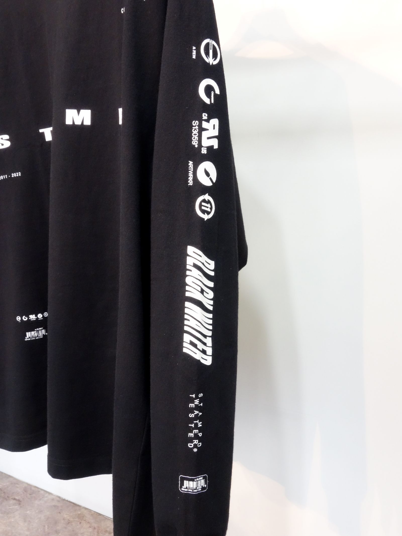LS BLACK WATER RELAXED TEE / SLA-M2859LT /ビッグロンTEE