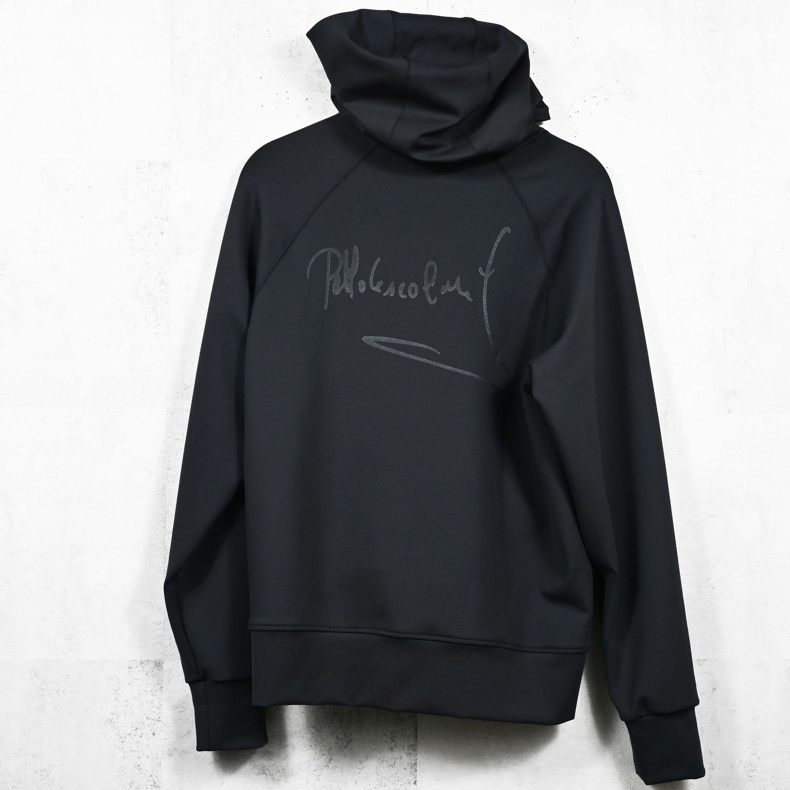 SIGN ZIP HOODIE / DP1-C-002 / サインプリントジップパーカー / ブラック (2月上旬入荷予定)