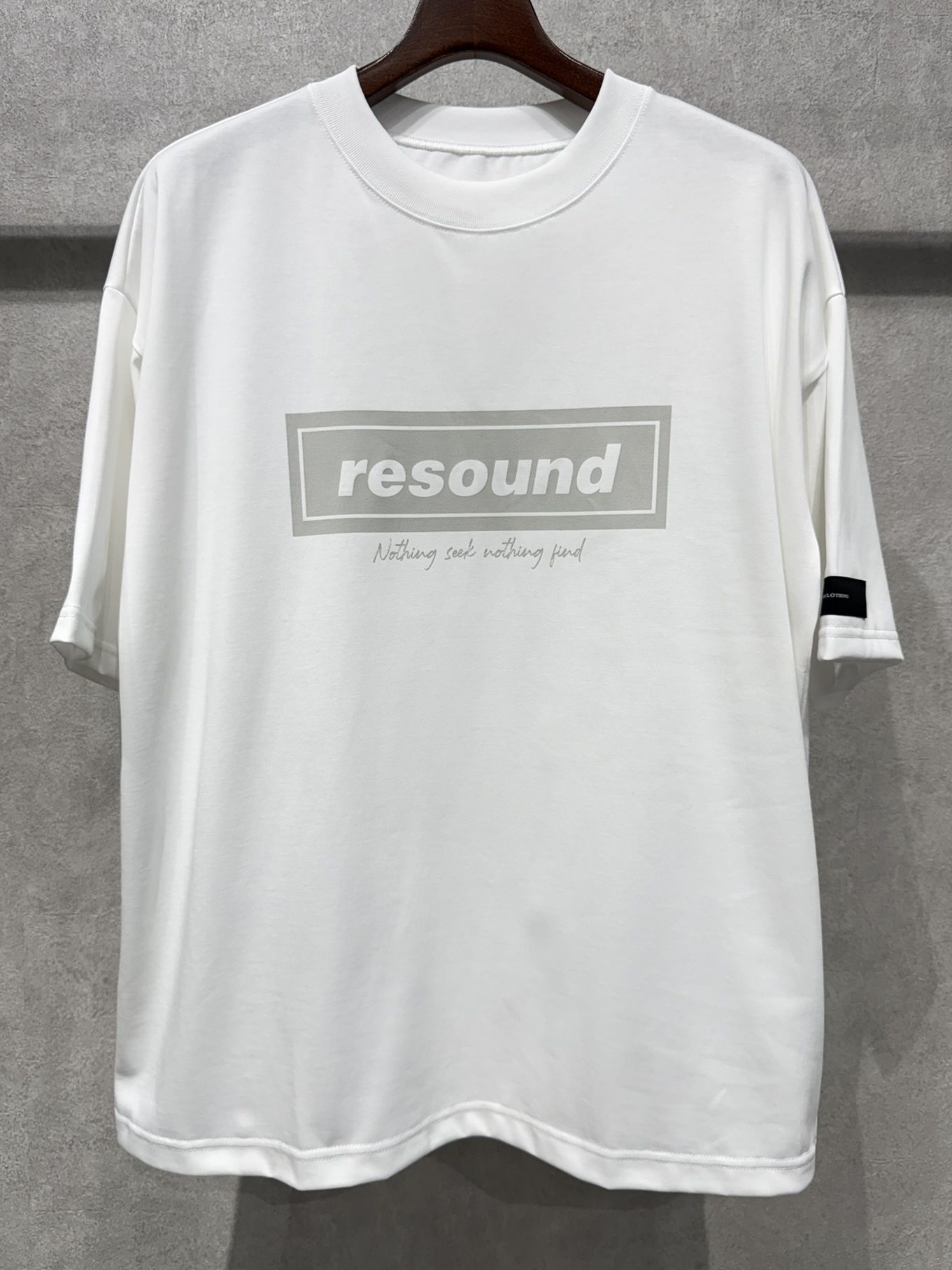 BOX OVER TEE / RC40-T-007 / ボックスロゴビッグTシャツ / ホワイト×グレー