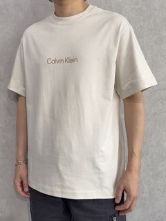 スタンダードロゴ リラックスクルーネックTシャツ / 40HM228 / CKS(ベージュ)
