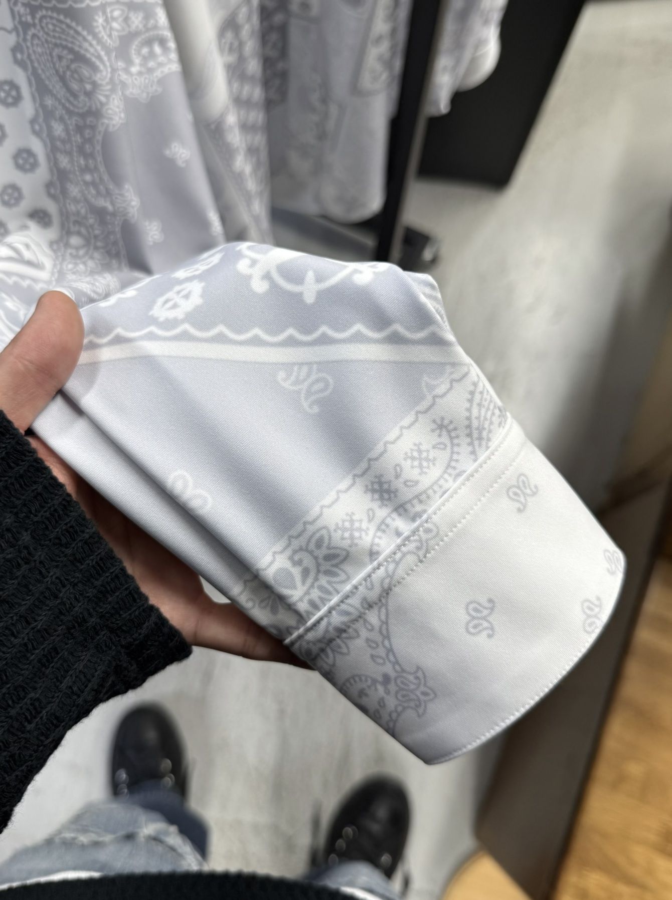 BANDANA JACK SHIRTS / RC41-SH-002 / オーバーサイズペイズリーシャツ / ホワイトバンダナ (8月下旬入荷予定)