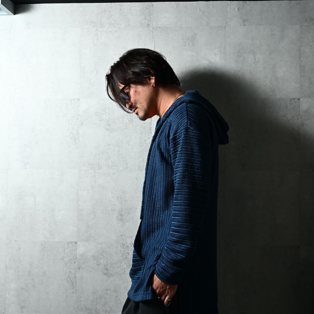 RUSSEL MEXICAN HOODIE / DP1-C-003 / ラッセル織りメキシカンパーカー / ネイビー (3月上旬入荷予定)