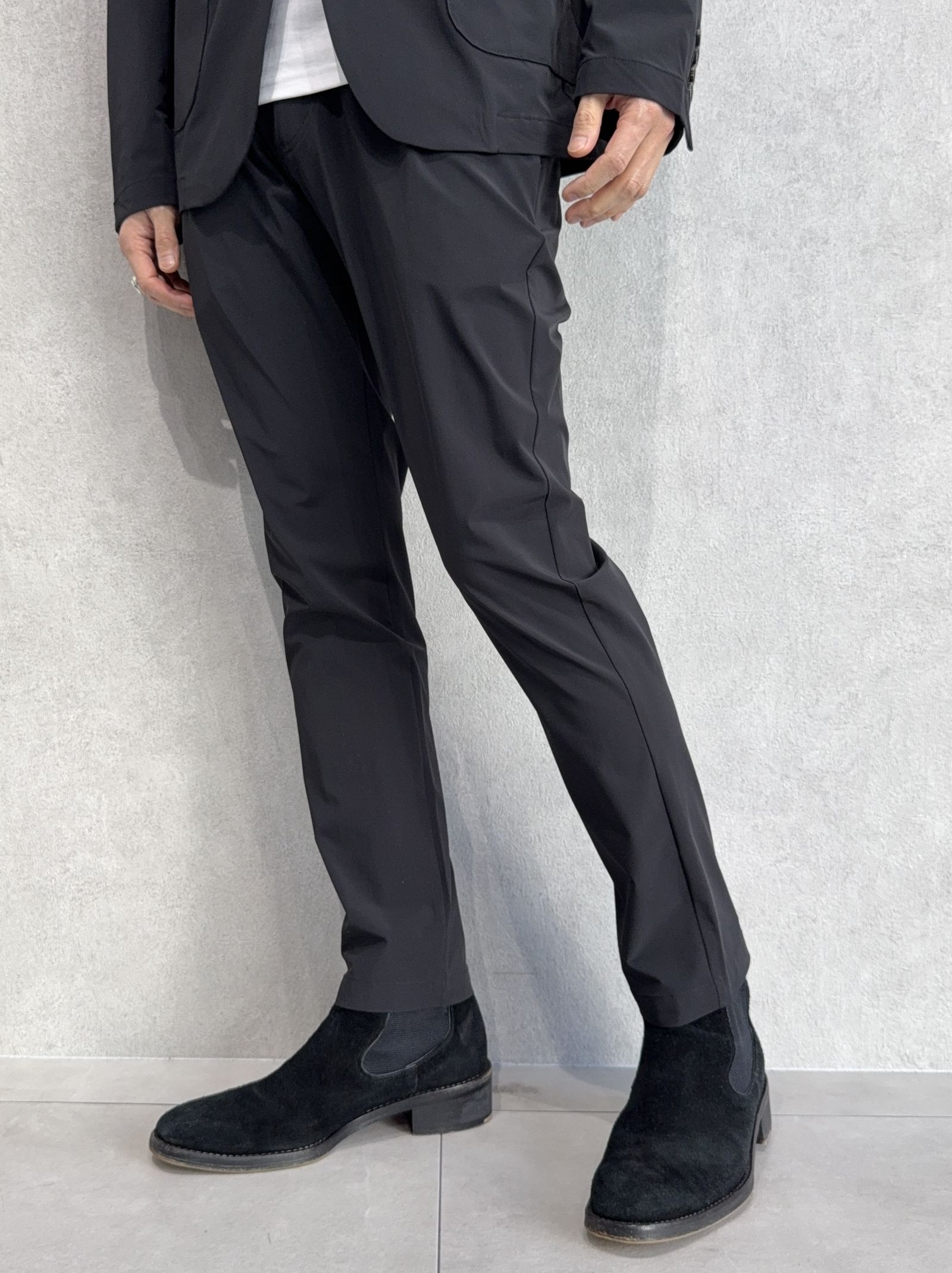 ストレッチナイロンセットアップ / uso-26062,usb-26062 / ブラック(無地)