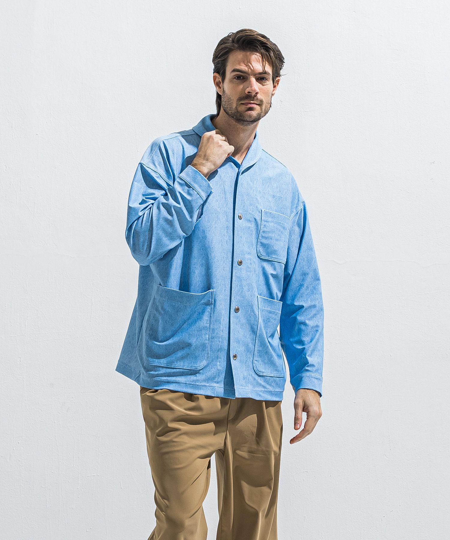 RUSH CAVER ALL / RC40-JK-002 / ラッシュガードカバーオール / ライトインディゴ (5月中旬入荷予定)