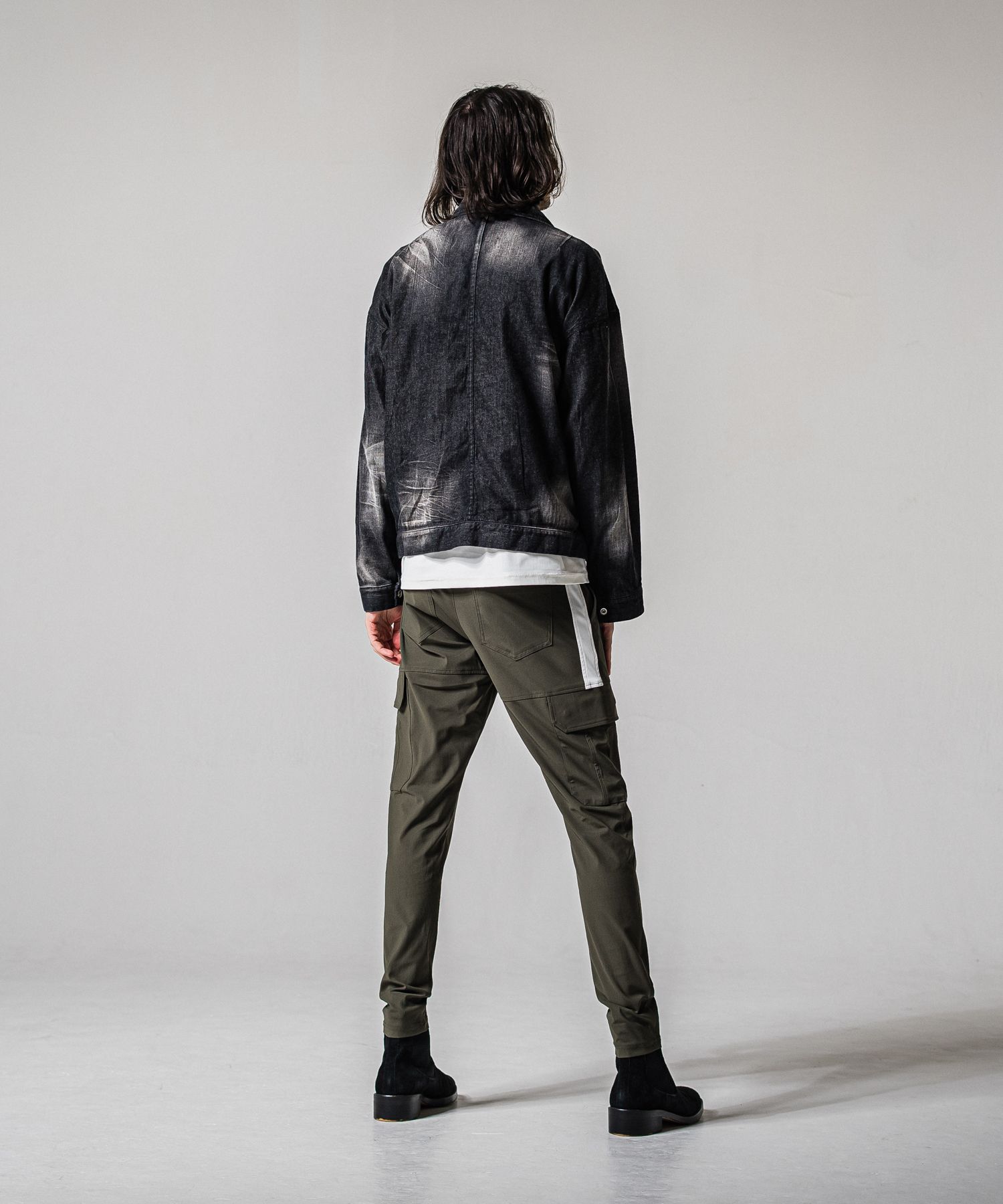 DARRELL CARGO PT / BASIC-ST-010 / ナイロン ラインカーゴパンツ / カーキ (2月下旬入荷予定)