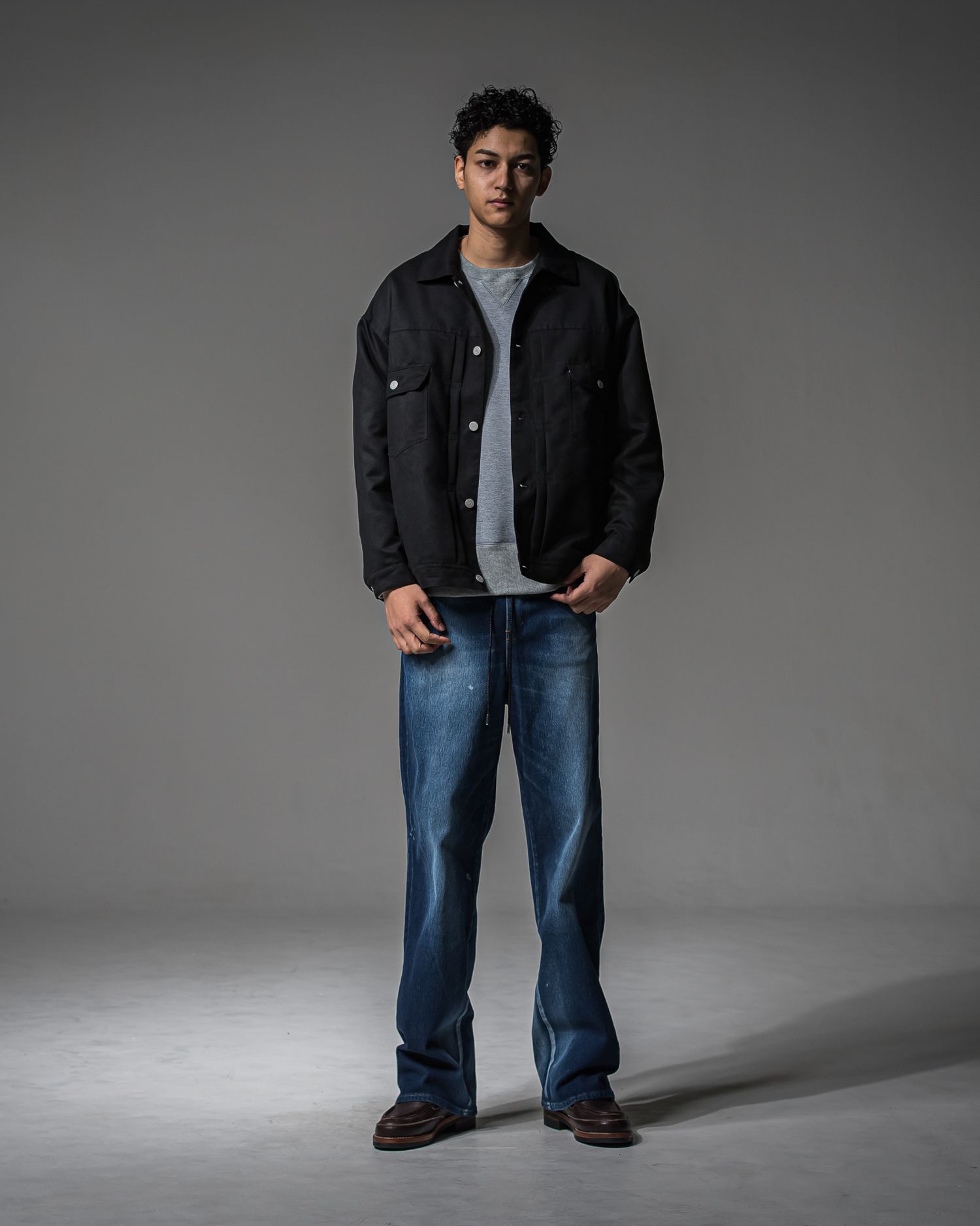 KING DENIM JERSEY / RC37-ST-005 / デニムジャージ バギーワイドパンツ / ダークインディゴ